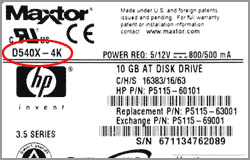 Maxtor 540X-4K