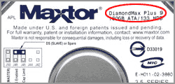 Maxtor DiamondMax Plus 9